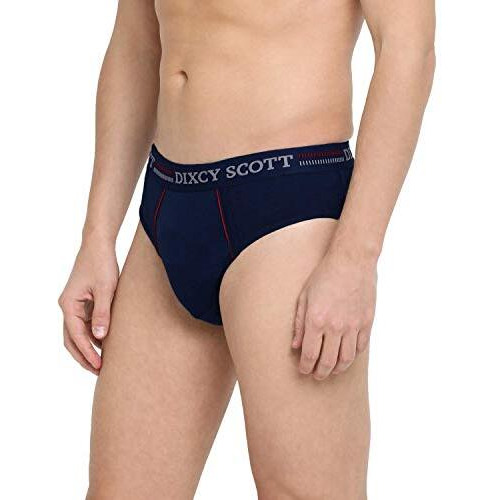 Dixcy Scott Men's Cotton Brief(Pack Of 3) (8907727231163_Assorted_L)(Colors And Prints May Vary)