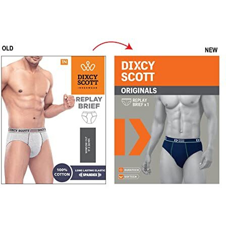 Dixcy Scott Men's Cotton Brief(Pack Of 3) (8907727231163_Assorted_L)(Colors And Prints May Vary)