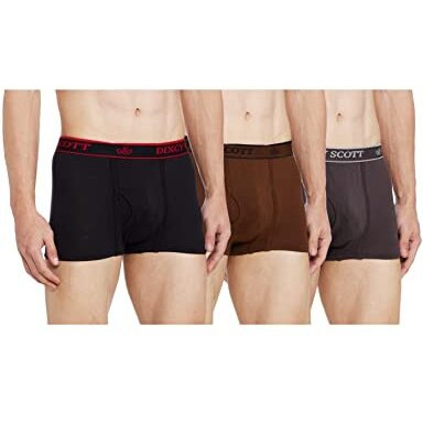Dixcy Scott Men Trunk, Assorted, M (Pack Of 3)