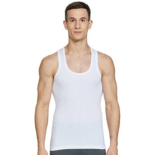Dixcy Scott Originals Men's Solid Regular (Dso-Designer Vest-P2_White Xl)