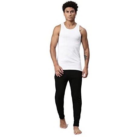 Levi's Men's Cotton Style 012 Classic Regular Fit Solid Vest (Pack Of 1) (012-Vest-Wht- White P1_L)