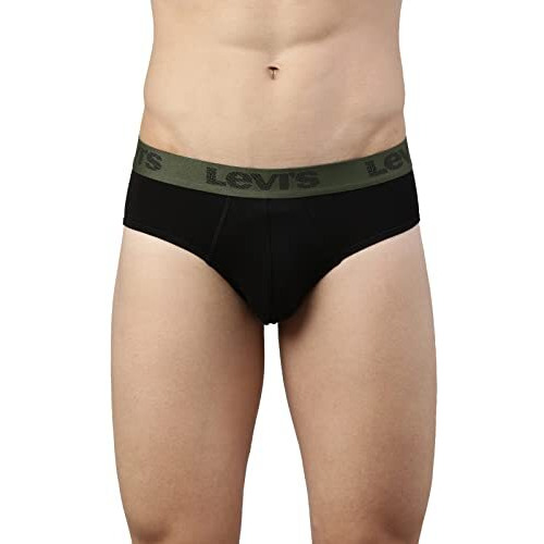 Levi's Men's Cotton Blend Style 066 Active Regular Fit (Pack Of 2) (066-Active Brief-Lgm,Jet Blk-P2_Light Grey Melange, Black_L)