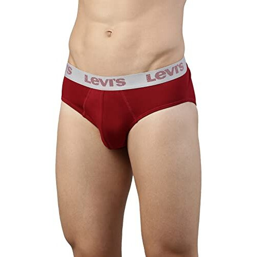 Levi's Men's Cotton Style 066 Active Regular Fit (Pack Of 1) (066-Active Brief-Red-P1 M)