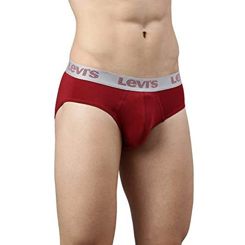 Levi's Men's Cotton Style 066 Active Regular Fit (Pack Of 1) (066-Active Brief-Red-P1 M)