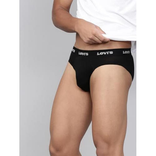 Levi's Men's Pure Cotton Classic Briefs (Pack Of 4) (Style009_Assorted