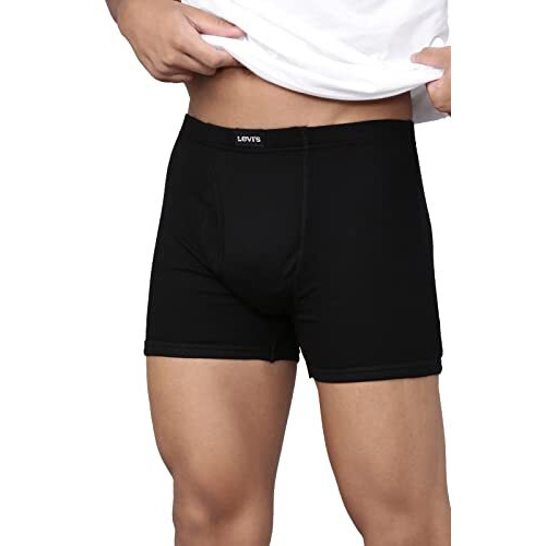 Levi's Men's Cotton Modern Regular Fit Solid Boxer (Pack Of 3) (010-Boxer Brief-Asst-P3_Assorted_L)