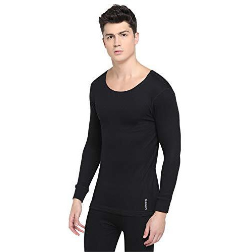 Levi's Men's Regular Fit Thermal Top (037-Thrml Top-Fs-Blk-P1_Black_L_Black_Large)