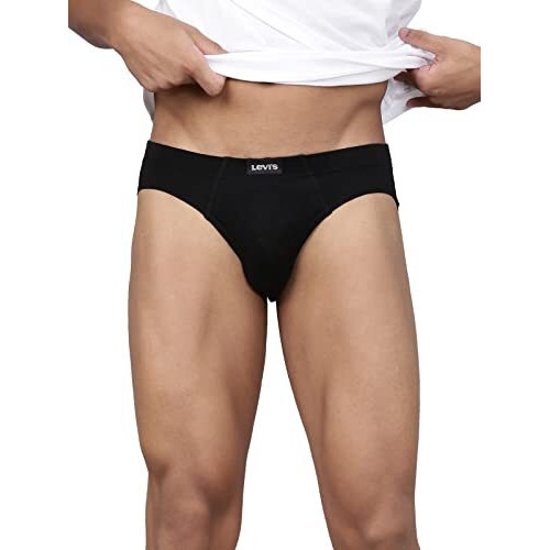 Levi's Men's Cotton Modern Regular Fit Solid Brief (Pack Of 5) (011-Brief-Asst-P5_Assorted_M)