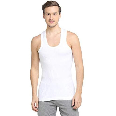 Dixcy Scott-Men-Innerwear-(Category)-Vest-(Style Id)-K1-Pr43517-(Color)-White-Pack Of2-(Size)L