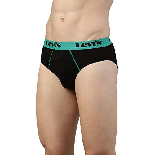 Levi's 065 Ultra Brief For Men With Contoured Double Pouch, Tag Free Comfort & Smartskin Technology (Pack Of 3) Assorted