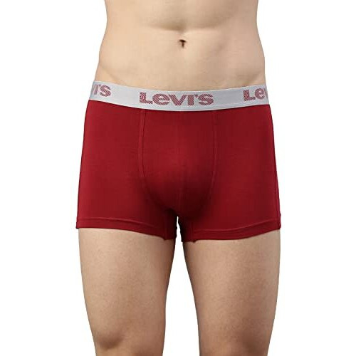 Levi's Men's Cotton Blend Style 067 Active Regular Fit Solid Trunk (Pack Of 3) (Style-67-P3_Assorted_L)