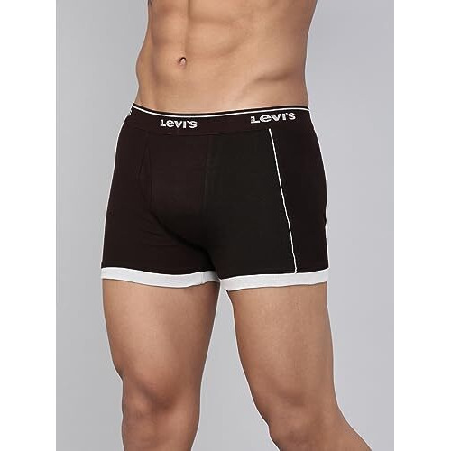Levi's Men's Cotton Classic Regular Fit Boxer Brief (Pack Of 4) (Style-007A_Assorted_L)