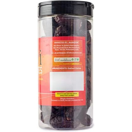 Markstor Fresh Safavi Dates [Khajoor/Khajur] - Premium Large Safavi (Safawi/Kalmi) From Saudi Arabia - 500 Grams - Healthy Dry Fruits