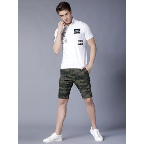 Highlander Men's Chino Shorts (Hlv8000034_Olive