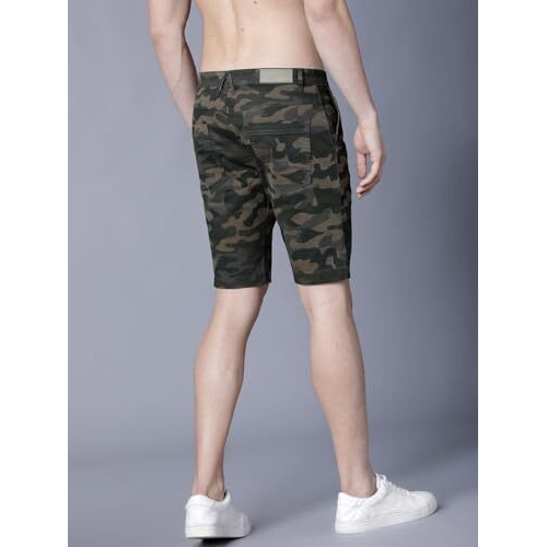 Highlander Men's Chino Shorts (Hlv8000034_Olive