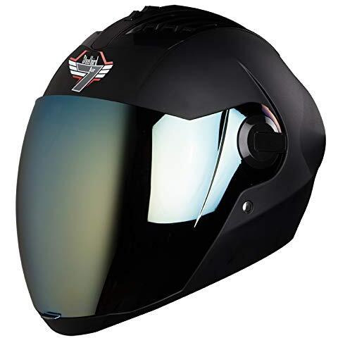 Steelbird Sba-2 7Wings Isi Certified Full Face Helmet Fitted With Clear And Extra Chrome Visor