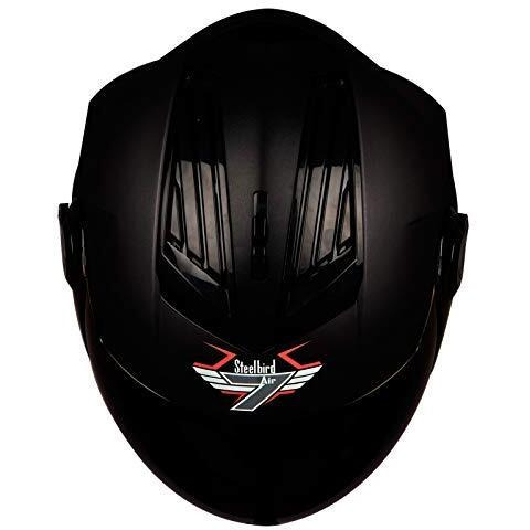 Steelbird Sba-2 7Wings Isi Certified Full Face Helmet Fitted With Clear And Extra Chrome Visor