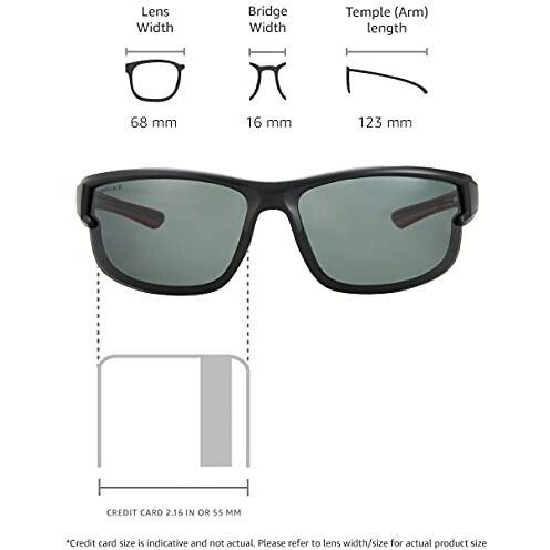 Fastrack Green Sporty Polarised Sunglasses For Men
