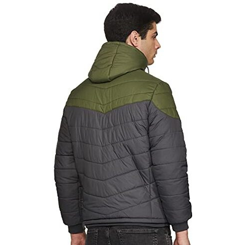 Qube By Fort Collins Men's Jacket (430221Az_Grey/Olive_L