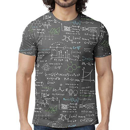 The Souled Store Nerdy Equations Mens And Womens Graphic Printed Cotton T-Shirts Grey