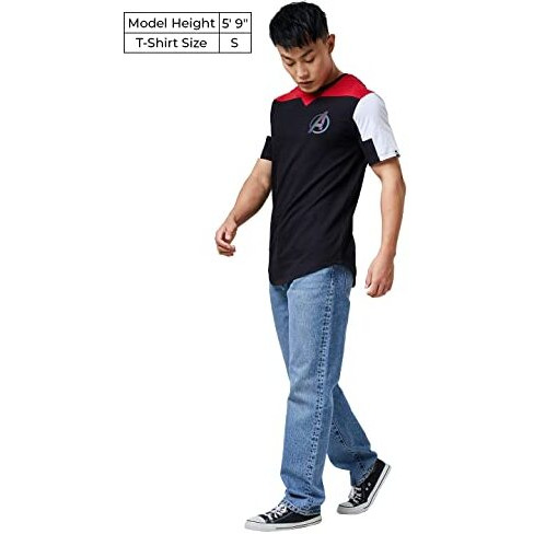 The Souled Store Men Official Avengers Logo Multicolored Printed Drop Cut T-Shirts