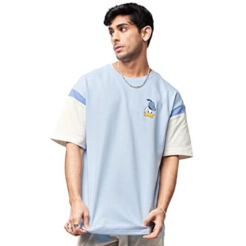 The Souled Store Official Disney Donald Duck Attitude Men Oversized T-Shirts Multicolour