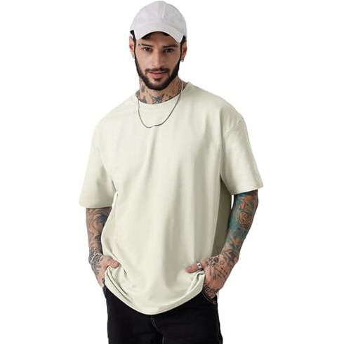 The Souled Storesolids Off Whiteoversized T-Shirts