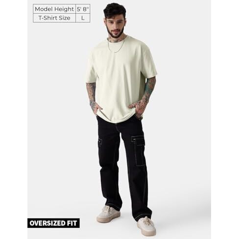 The Souled Storesolids Off Whiteoversized T-Shirts