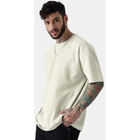 The Souled Storesolids Off Whiteoversized T-Shirts
