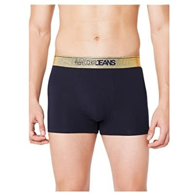 Underjeans Men's Cotton Blend Trunks (Pack Of 2) (Ujnpts042E2Navyreds_Assorted_S)