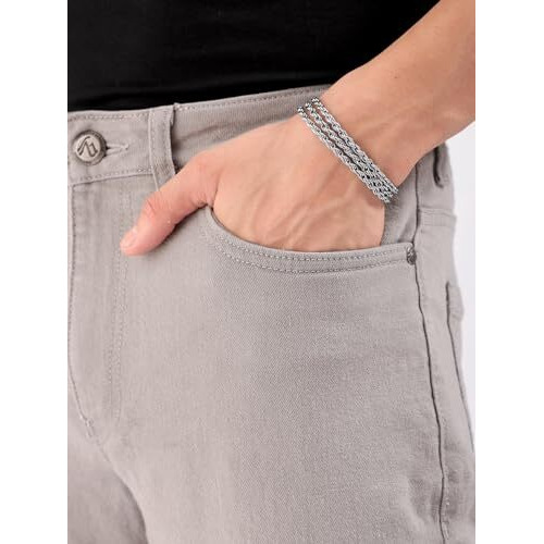 The Indian Garage Co Men's Skinny Jeans (0220-Dnm-21_Grey 30)