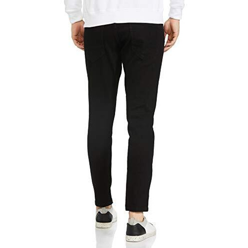 The Indian Garage Co Men's Slim Jeans (0220-Dnm-10_Black 28)