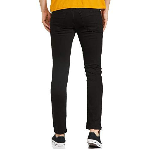 The Indian Garage Co Men's Slim Jeans (1020-Dnm01-10_Black 34)