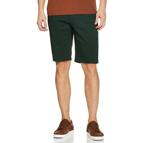 The Indian Garage Co Men Slim Fit Solid Mid-Rise Shorts Teal