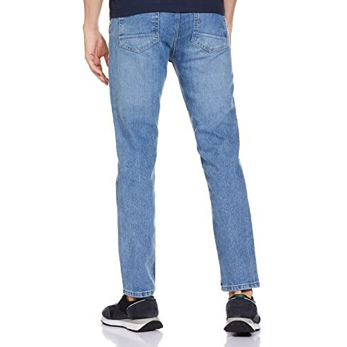 The Indian Garage Co Men Slim Fit Solid Mid-Rise Stretchable Jeans Blue