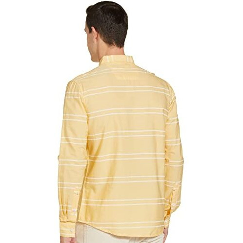 The Indian Garage Co Adult Men's Regular Fit Shirt (1021-Sh119-07_Yellow M)