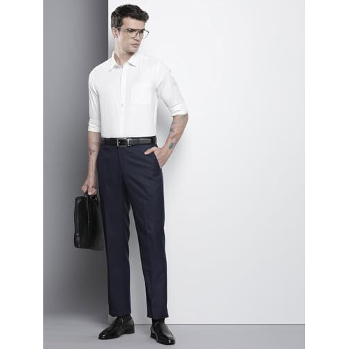 The Indian Garage Co Men's Slim Fit Shirt (0123-Shtwfr-02-06_White M)