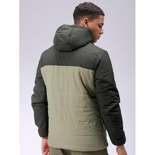 The Indian Garage Co Polyester Men's Standard Length Jacket (0424-Tphdjkt5-01-Mint.G-L_Mint.G
