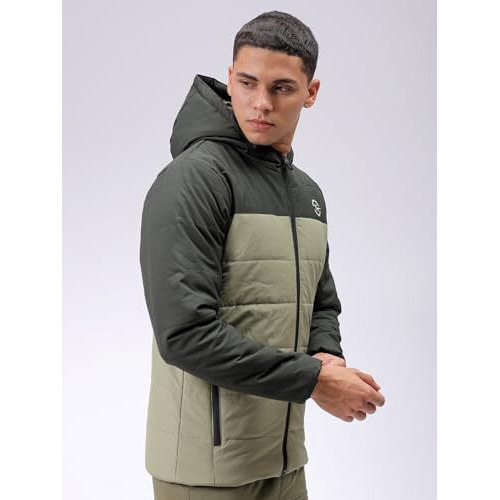 The Indian Garage Co Polyester Men's Standard Length Jacket (0424-Tphdjkt5-01-Mint.G-L_Mint.G