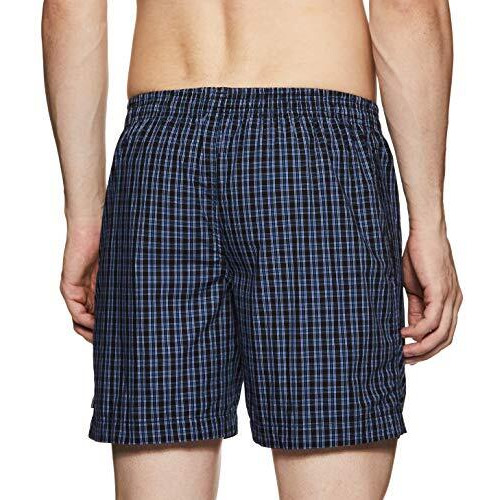 Van Heusen Men's Checkered Boxers (Color & Print May Vary) (Pack Of 2) (10111_Assorted_M)