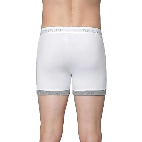 Van Heusen Men Trunks - 100% Combed Cotton - Anti Bacterial, Colour Fresh, Moisture Wicking_10044_White_L