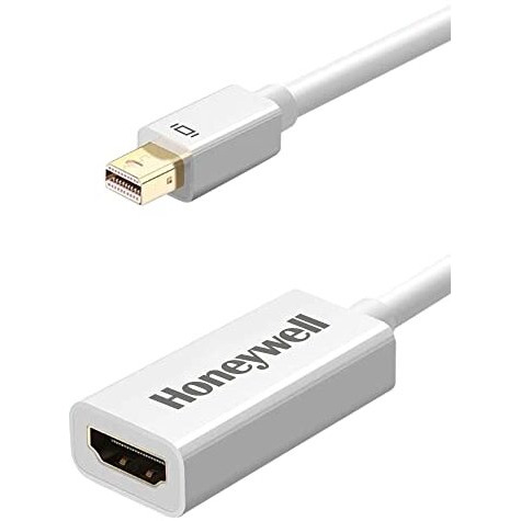 Honeywell Mini Display Port To Hdmi Adapter, 4K X 2K@30Hz Resolution, Transmission Speed Of 3.0 Gbps, Male-Female Adapter, Compatible With Led Displays, Laptops, Gaming Consoles, Projector- White