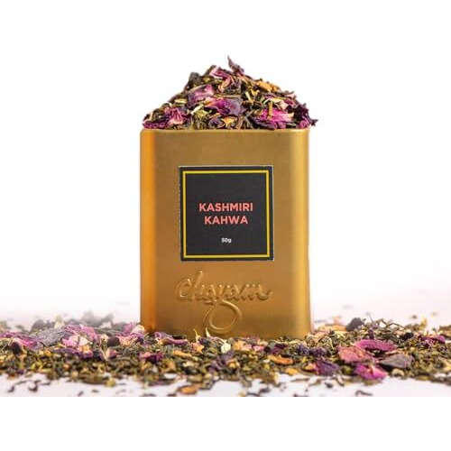 Chayam Tea Tranquility Gift Hamper | Premium Loose Leaf Blends With Stainless Steel Infuser | Kashmiri Kahwa, Masala Chai, Himalayan Green, Ginger Lemongrass | Luxury Wellness Gift Set For MotherS Day, Corporate Gifting & More