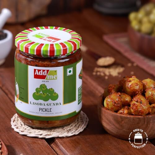 Add Me Rajasthani Lasoda Gunda Pickle 500Gm | Lasoda Ka Achar, Lasoda Pickle, Gunda Pickles, Lasode Ka Achar In Glass Jar.