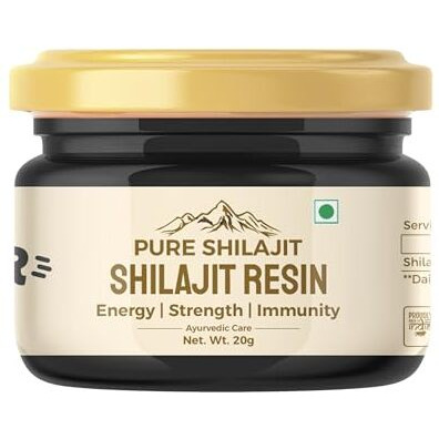 Fittr Bites Himalayan Shilajit/Shilajeet Original Resin 20G | For Endurance, Stamina, Immunity Booster | 75% Fulvic Acid | Lab Report Included