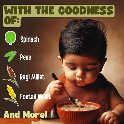 Tummyfriendly Foods Organic Brown Rice And Oats Khichdi Mix With Vegetables For Toddlers | Available In Trial Baby Packs Too | Organic Baby Food For 1 Year Old Baby | Shelf-Life 9 Month | 200G