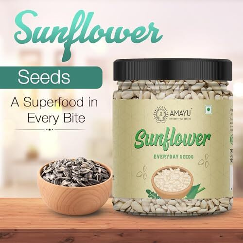 Amayu Healthy Raw Seeds Combo Pack | Pumpkin Seeds, Flax Seeds, Sunflower Seeds (200 Gm X 3) Immunity Booster | Healthy Snacks | Diet Food | Seeds For Eating (Pack Of 3)