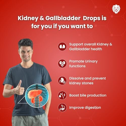 Healeo Kidney & Gallbladder | Chanca Piedra, Acv, Ginger, Dandelion Root | Kidney & Gallbladder Health | 50Ml - 25 Servings