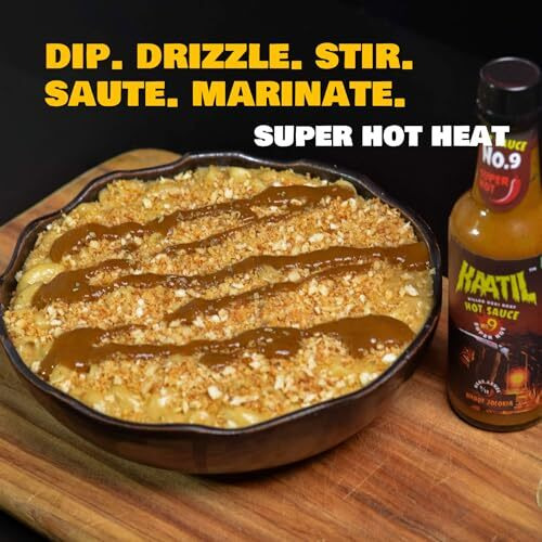 Kaatil Hot Sauce No. 9 | Super Hot Bhoot Jolokia Chilli Sauce | Works As A Dip, Spread, Marinade, Saute, Stir-Fry, Finishing Sauce | No Artificial Colours, Flavours | Made In India | Vegan | 200 Gms