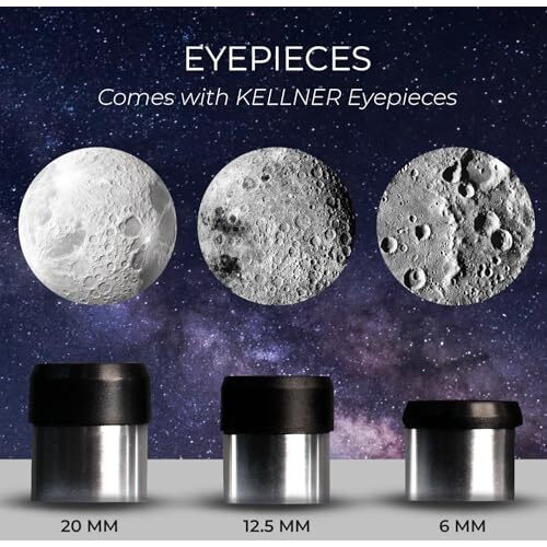 Pie Matrix Pegasus 76700 Newtonian Reflector Telescope With 235X Ultra Hd Zoom,Fully Coated Glass Optics,Alt-Az Mount, Professional Telescopes To Explore Moon, Saturn Rings, Planets & Deep Sky Objects